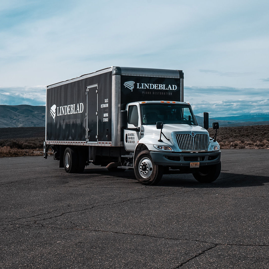 Lindeblad's piano moving truck